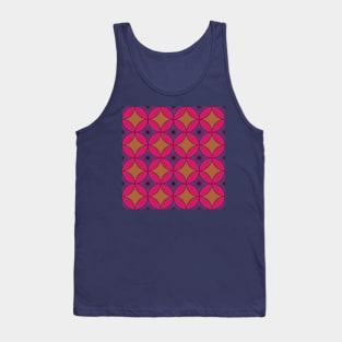 Purple and Pink Vintage Circles Tank Top